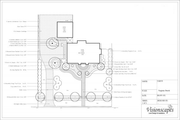 Traditional Landscape Design - Visionscapes Land Design & Architectural 